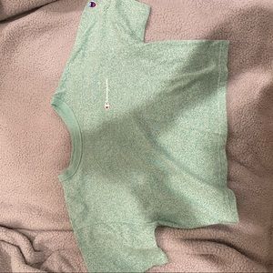 green Champion cropped shirt